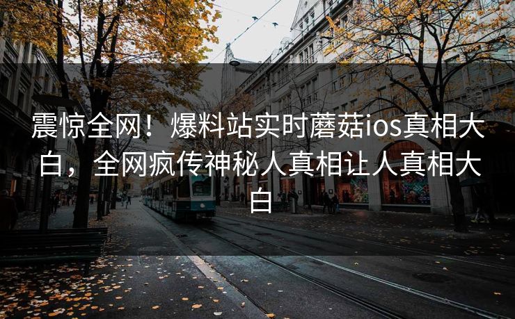 震惊全网！爆料站实时蘑菇ios真相大白，全网疯传神秘人真相让人真相大白